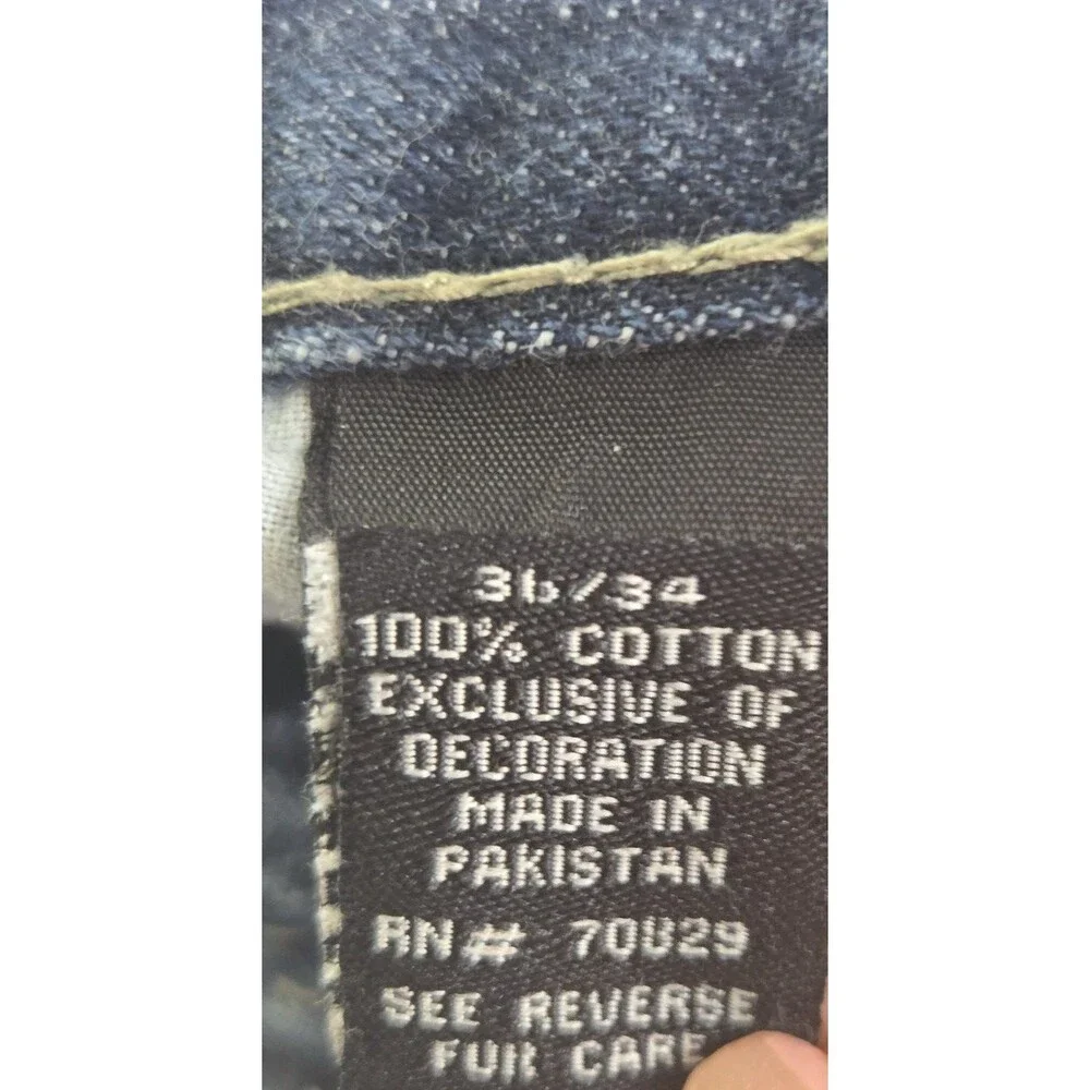 Carbon Jeans Mens  Blue 36x32 Denim Straight Jeans. They Do  Not Measure Tag Sz